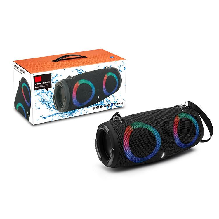 1PC Portable Waterproof 100W High Power Bluetooth Speaker RGB Colorful Light Wireless Subwoofer 360 Stereo Surround TWS FM Boom Box