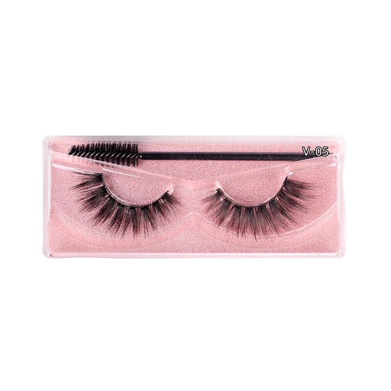 1 Pair Magnetic Eyelashes - Reusable Magnetic Lashes Professional Faux False Eyelashes