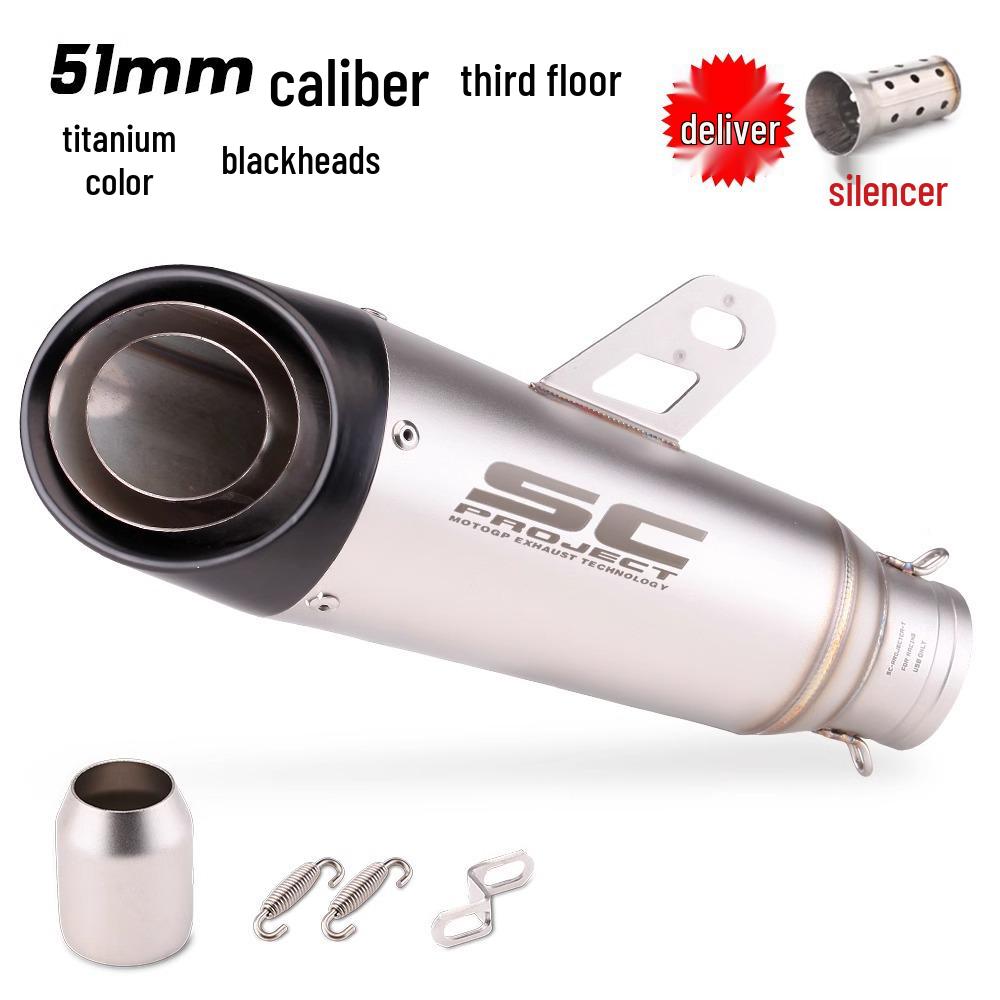 Выхлопная труба мотоцикла Ninja Z250/300/400 MT0709 R25/R3/R6 SC двух/трехслойная