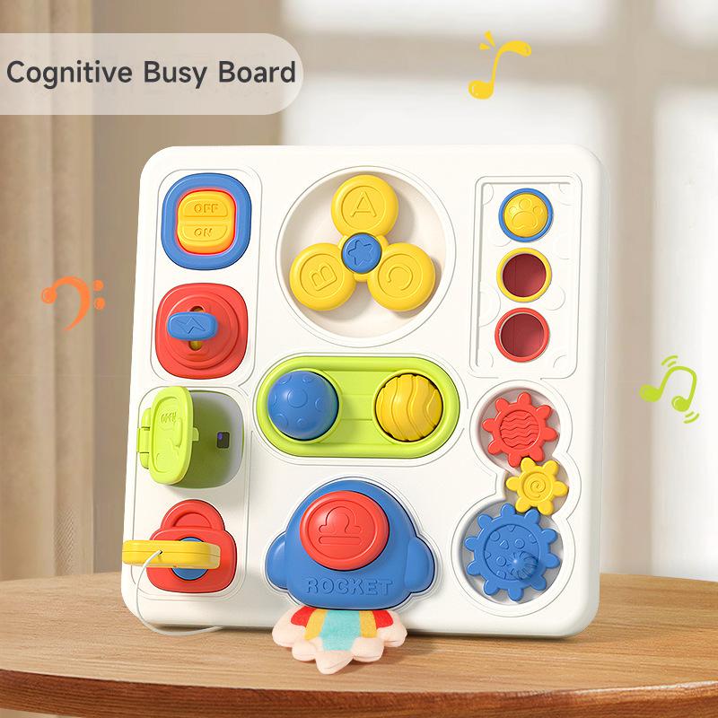 Бизиборд Сенсорная доска для малышей Музыка Световые выключатели Обучающие сенсорные игрушки Обучающие игрушки для детей раннего возраста Подарки