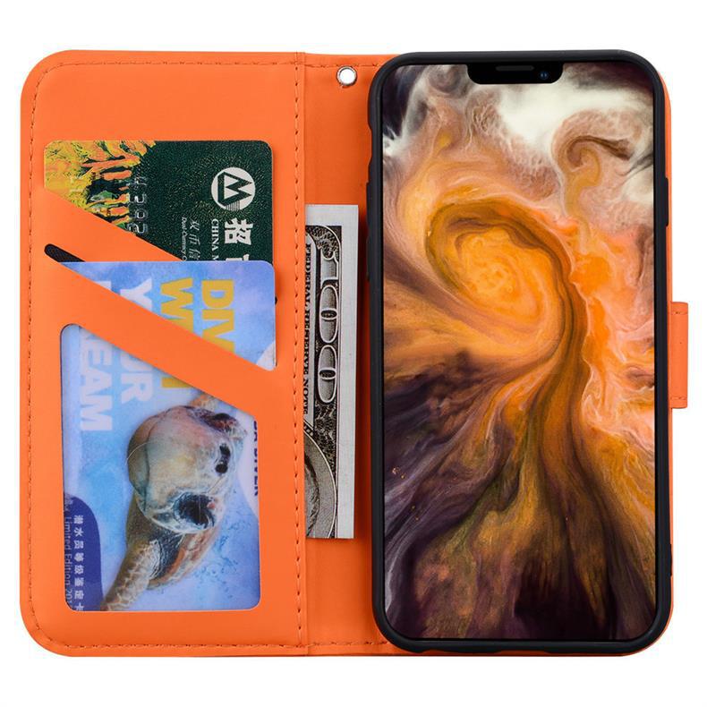 Мультяшный кожаный чехол-кошелек с животными для iPhone 14, XR, 15 Plus - Защитный чехол разных цветов