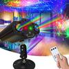 Вечерние огни Этап Лазерный свет Проектор Светодиодный звуковой активации Вспышка стробоскопического освещения с дистанционным управлением для рождественской свадьбы Украшение дома