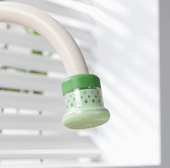 Multi-layer purified faucet filter with adjustable rotation function. Portable washable tap water-saving extender