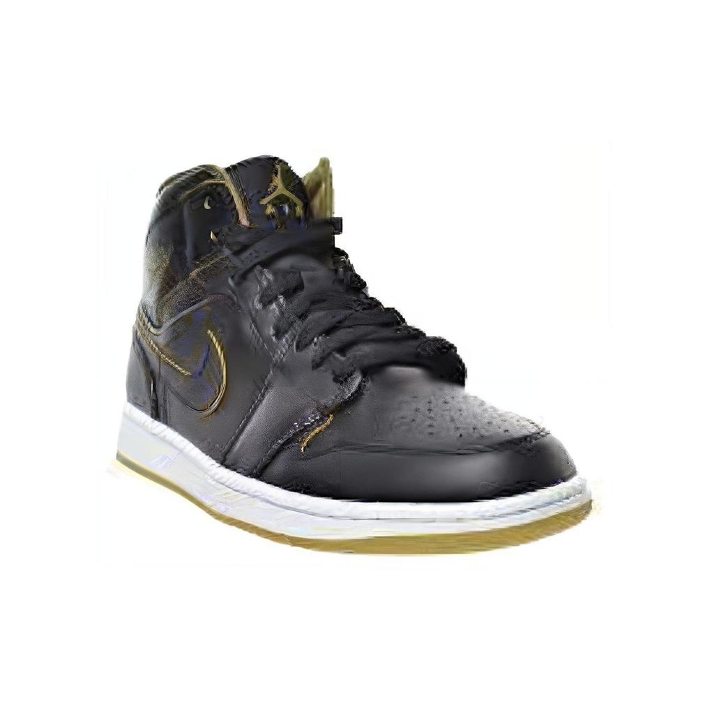 Jordan 1 Ретро Мид Черный Металлик Золотой 554724-042