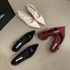 French Single Shoes Female Flat 2025 New Korean Version Fairy Style Evening Temperament Commuter Pointed Mary Jane Shoes