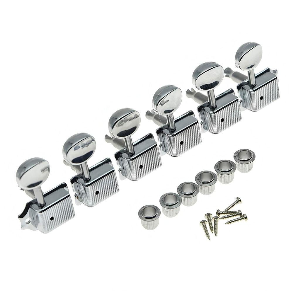 1Set 6 Right 6R Guitar String Knob 6-Pack Combination Tool New Tuning Key Pegs  for ST/TL Style
