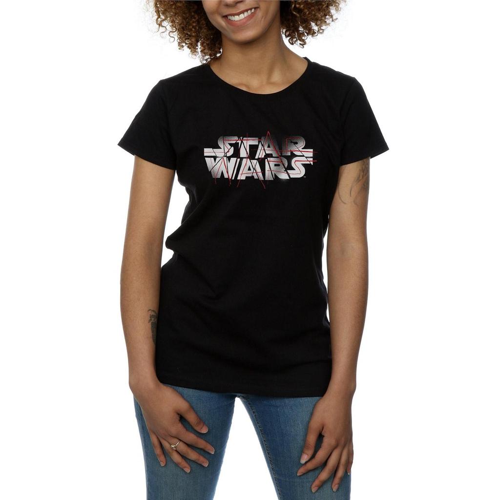 Star Wars Womens/Ladies The Last Jedi Spray Logo Cotton T-Shirt