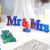 2026 Последние модели Форма для силиконовой смолы MR & MRS, Форма для эпоксидной смолы DIY Декор для рабочего стола/комнаты/стола.