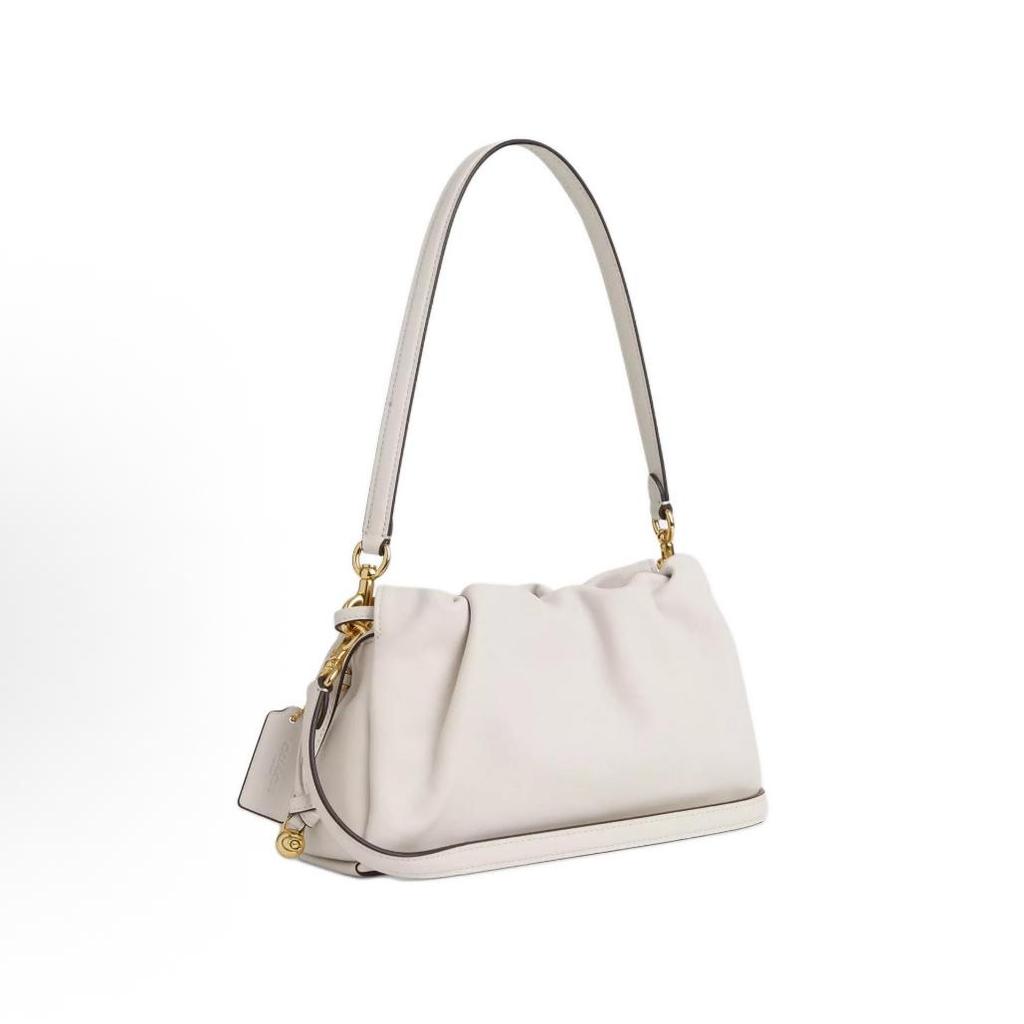[Pre-Owned] Faye 26 Logo Drawstring Magnetic Closure Leather Cloud Bag - New #ND6GMX