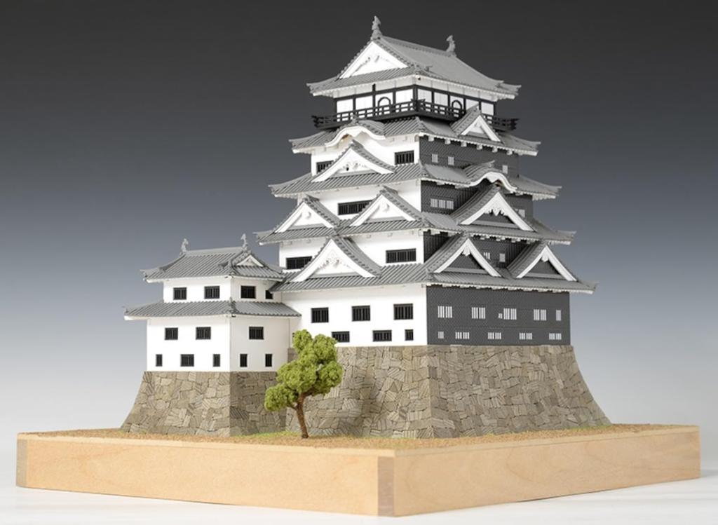 Набор для сборки деревянной модели замка Вуди Джо Фукуяма 1/150