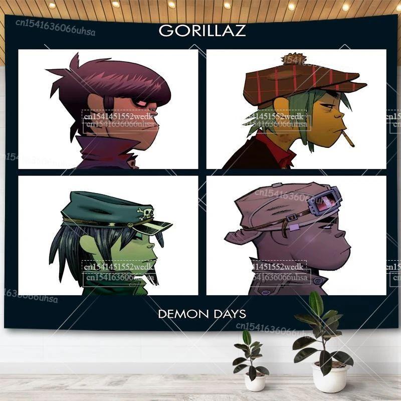 Gorillaz's Demon Days album cover tapestry