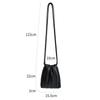 Autumn Winter Fashion PU Leather Crossbody Bag Versatile Use Inner Insert Pocket Shoulder Bag Elegant Pleated Square Bag