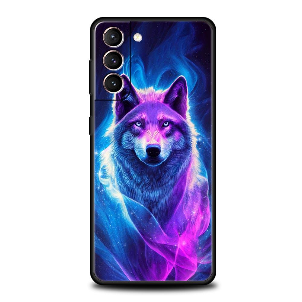 Чехол Волк Животное Для Samsung Galaxy S22 Ultra S21 S20 FE 5G S10 S9 S24 Plus S10E S23 Чехол для Телефона Черный Силикон Мягкий