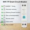 AC90-300V 5060Hz WiFi Умный автоматический выключатель Защита от перегрузки по току и пониженного напряжения Удаленное управление питанием