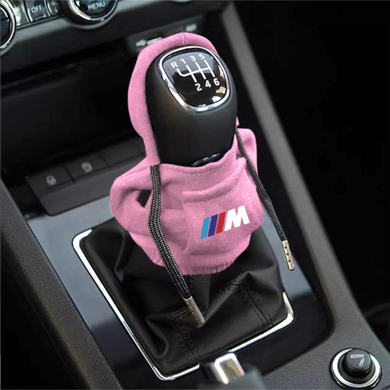 1pc Hoodie Handle Creative Car gear lever hoodie Shift Lever Cover Funny For BMW M E70 F32 X6 Auto Interior Accessories Styling
