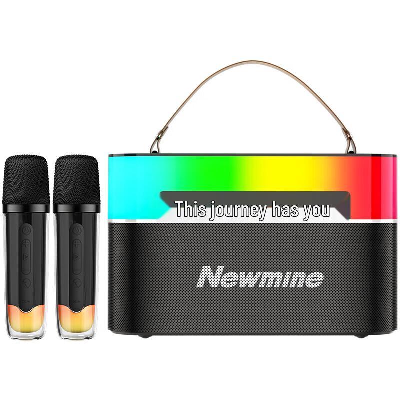 Newmine MC75 Portable Bluetooth Karaoke Speaker with Dual Mics