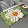 Floral Minimalist Entrance Floor Carpet Bathroom Diatomite Floor Mat Water-Absorbing Bathroom Entrance Home Decoration