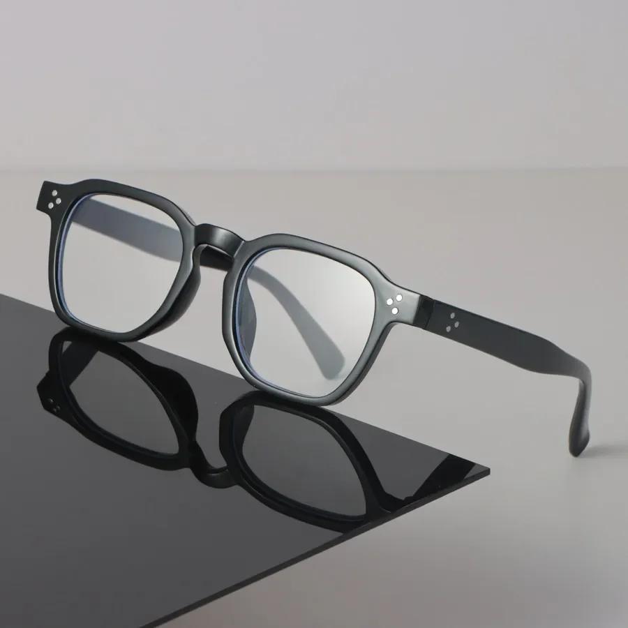 Minimalist Luxury Transparent Glasses Cool Square Frame Eyeglass Women Men Cool Clear Lens Frame Glasses