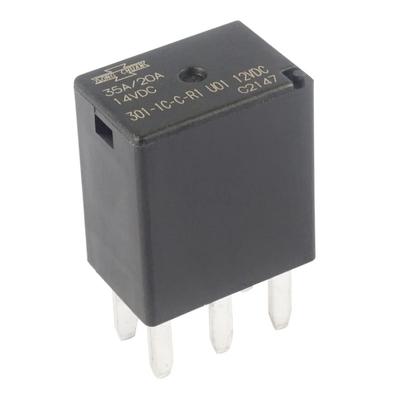 (Упаковка из 2 шт.) 301-1C-C-R1 U01 12VDC Автомобильное реле 5 контактов SPDT