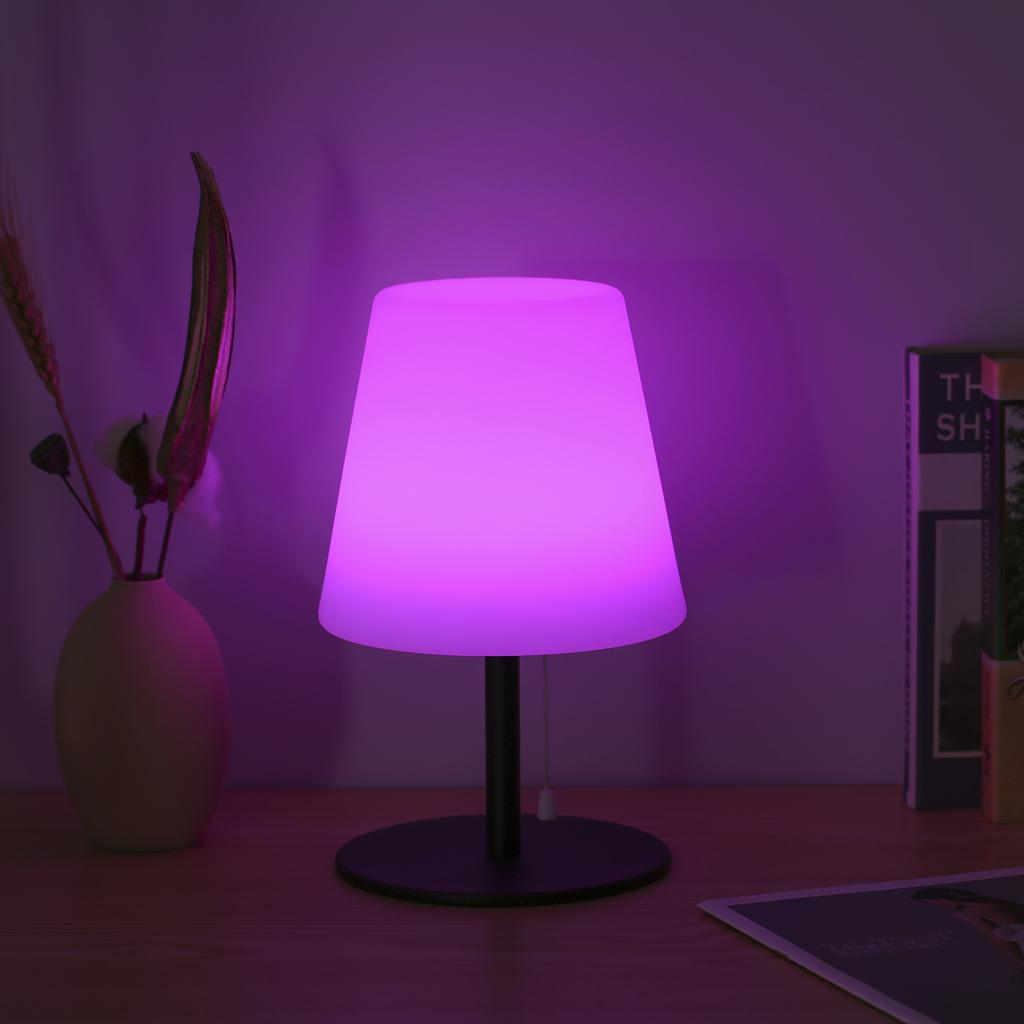 Настольная лампа Neoglint RGB, цветной настольный светильник с пультом дистанционного управления, цепочка, выключатель, прикроватная лампа