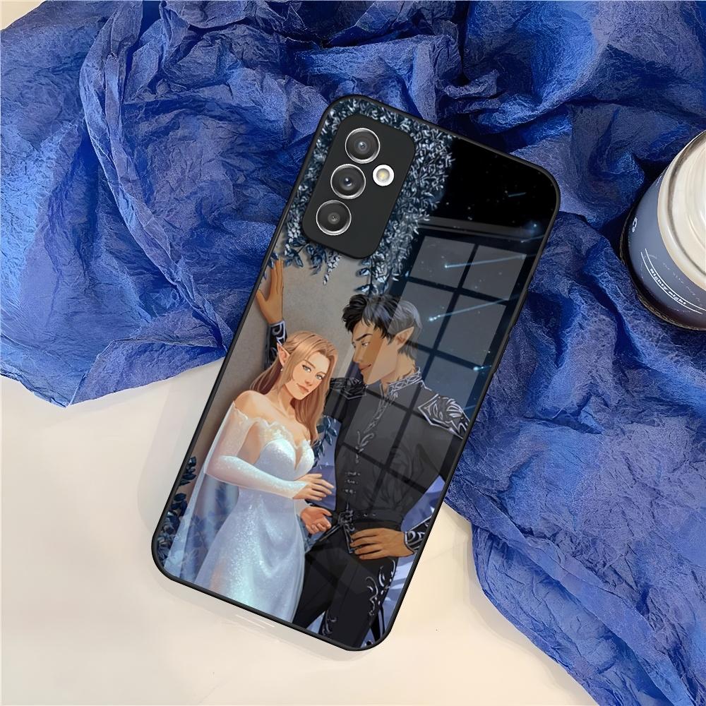 Чехол для телефона Acotar A Court of Mist and Fury для Samsung Galaxy S26 S25 S24 S30 S21 S23 S20 S22 Fe Pro Edge Ultra Plus стеклянный Чехол