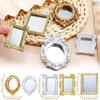 European Frame 1/12 Tiny Mini Victorian Dollhouse Mirror Miniature Ornament Furniture