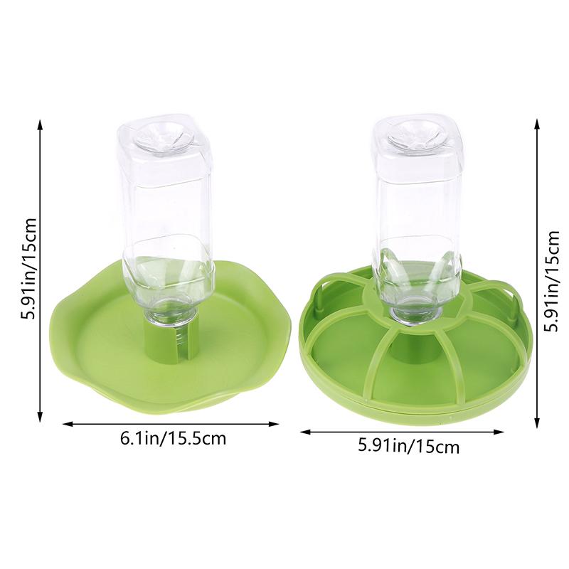 Диспенсер для питья воды для рептилий, миска для еды, кормушка для ящериц и гекконов, круглая миска, поилка для черепах, бутылка для питья, кормушки для рептилий