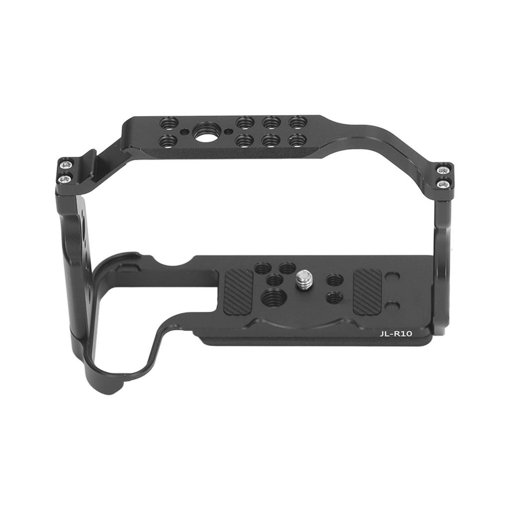 Aluminum Alloy Camera Cage Filmmaking Rig Quick Mount With 1/4 3/8 Screw Holes Cold Shoes For R10 Camera
