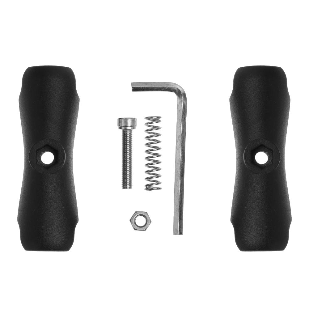 or 95mm Black Short Long Bicycle Motorcycle Double Socket Arm Ball Bases for Ram Mount Phone Holder