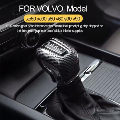 Для volvo xc60 xc90 s90 v90 s60 v60 центральный механизм управления головка декоративная крышка ABS углеродное волокно узор аксессуары для рукоятки переключения передач