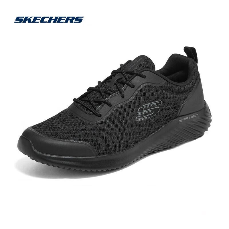 Skechers Мужские дышащие спортивные кроссовки из сетки 232005-BBK
