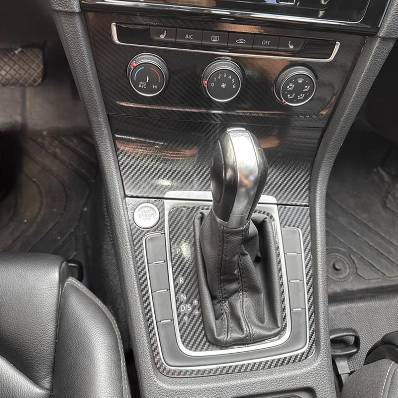 For Volkswagen Golf 7 MK7 Interior Central Control Panel Door Handle 5D Carbon Fiber Stickers Decals Car styling Accessorie