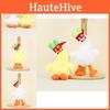 Cute Duck Plush Toy Keychain Soft Pp Cotton Filling Short Plush Duck Doll