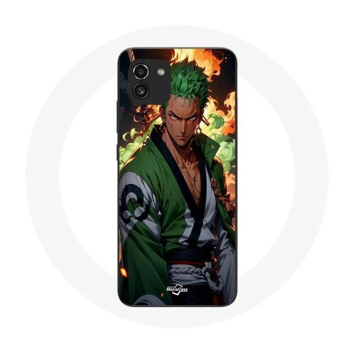 Чехол Samsung Galaxy A03 One piece Зоро манга аниме 3D арт