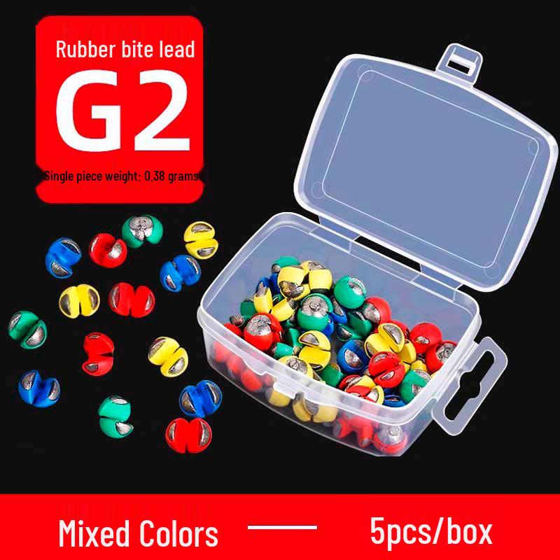 Yizhan Lion Line Устойчивый к укусам резиновый зажим и набор грузил для ловли с плота - Водонепроницаемый инструмент для поиска дна.