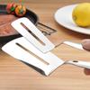 1pc Premium Stainless Steel Fish Spatula & Tongs - Non-Stick, Heat-Resistant, Multi-Use Kitchen Tool for Frying, Flipping & Steak Handling