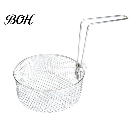 Multi Use Kitchen Frying Basket Stainless Steel Basket, with Handle, Heat Resistant Mesh Strainer, Durable Portable Deep Fryer Tool, for Chips