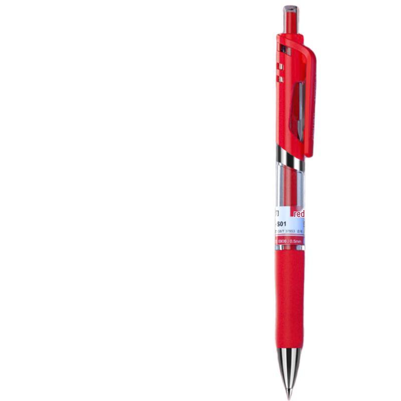 Deli S01 Retractable Gel Pen, 0.5mm, 12-Pack