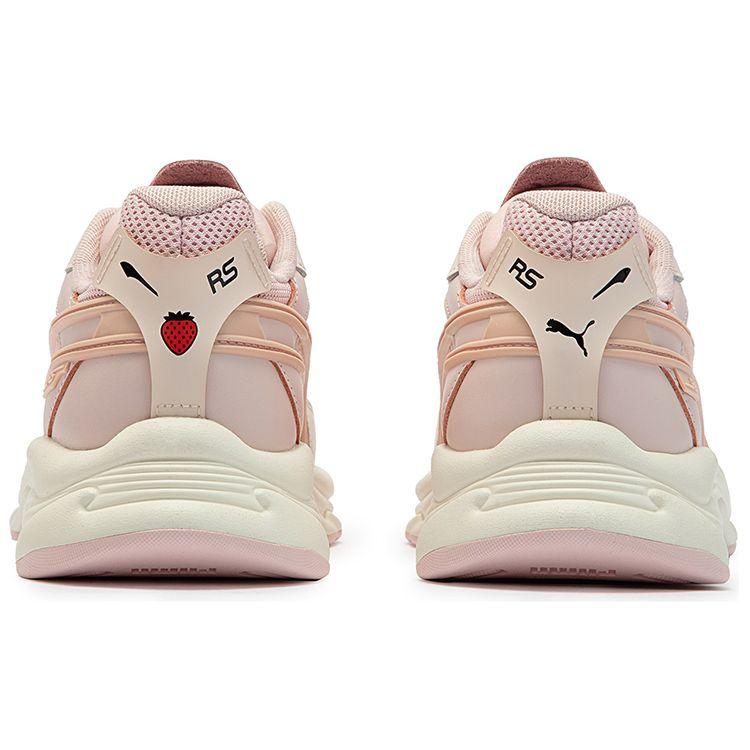 Puma Rs-Connect Fabric Top Layer Cowhide Pu Comfortable Versatile Low-Top Casual Shoes Unisex Sneakers Off-White Pink 387934-01