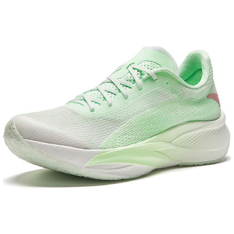 Anta C202 5 Slip Resistant Cushioning Low top Running Shoes Women's White Green 122455563-3