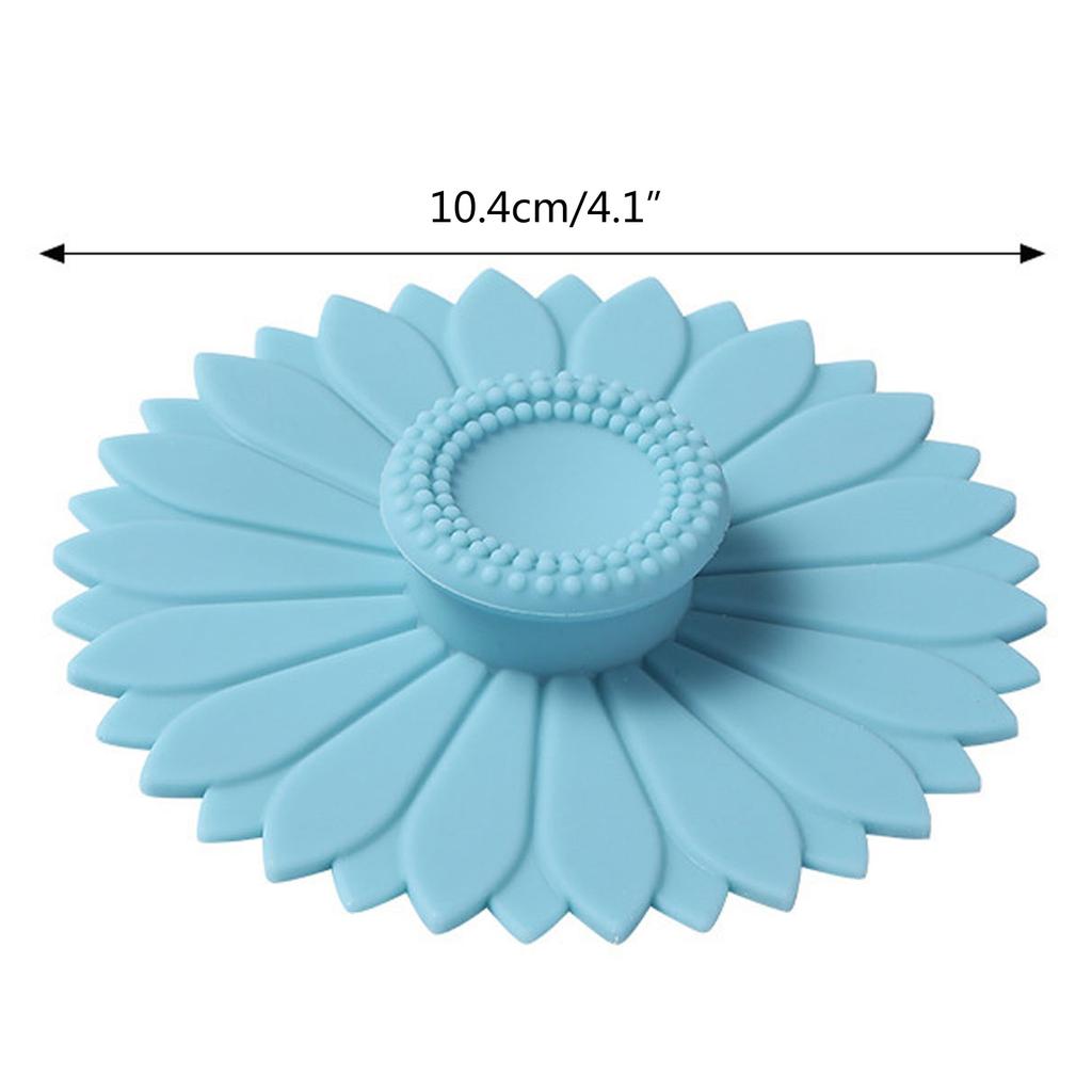 Крышки для чашек из силикона с рисунком подсолнуха, пылезащитные чехлы для кружек для кемпинга, герметичные крышки для горячих чашек, герметичная крышка для кофе и чая
