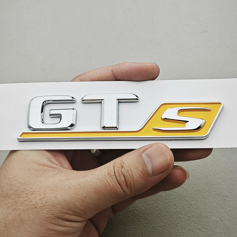 AABKP1 3D ABS GTS Logo Car Rear Trunk Emblem Badge Sticker For Porsche Cayenne Macan Panamera 911 Auto Styling Accessories