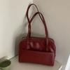 Large Capacity Womens Shoulder Bag Vintage Underarm Tote Stylish Everyday Work Commute PU Leather