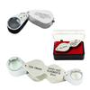 PIENSE Loupe 10x 20x 40x LED Light Magnifier Portable Jewelry Gemstone Appraisal Case Included (10/20/40x)