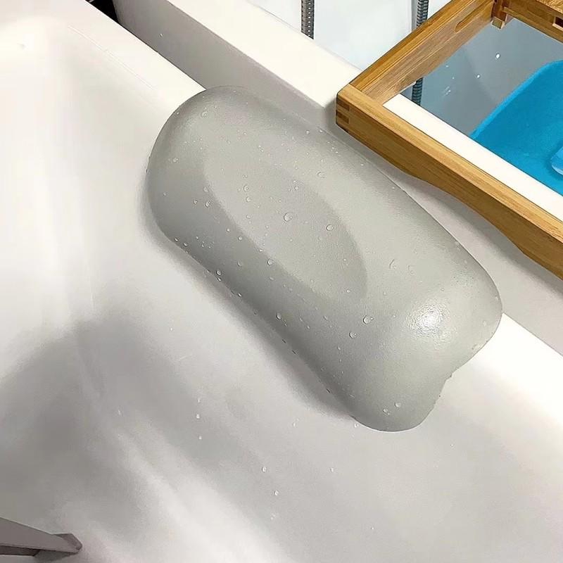 Waterproof Suction Cup Bath Pillow Headrest for Bathtub & Shower