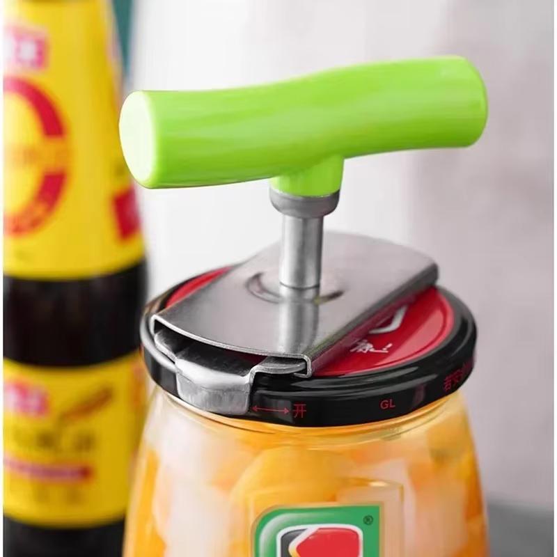 1 шт., нержавеющая сталь, вращающиеся крышки, открывалка для банок, регулируемая открывалка для бутылок, экономящая труд стеклянная бутылка, консервированная для кухонного гаджета