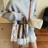 Factory Direct Portable Straw Bag Rectangle Shopping Bag Retro Striped Beach Vacation Bag Internet Celebrity Summer New