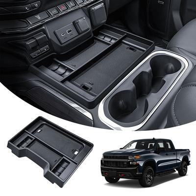 Органайзер-лоток для центральной консоли - Только для Chevy Silverado/GMC Sierra 1500 с полной консолью и раздельными сиденьями Скрытая крышка