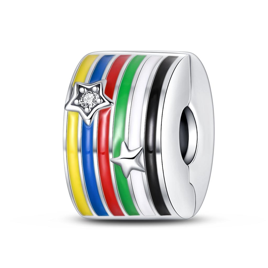 Белый медный позолоченный DIY ювелирные аксессуары браслет счастливый футбол кулон бусины гирлянда пряжка безопасности