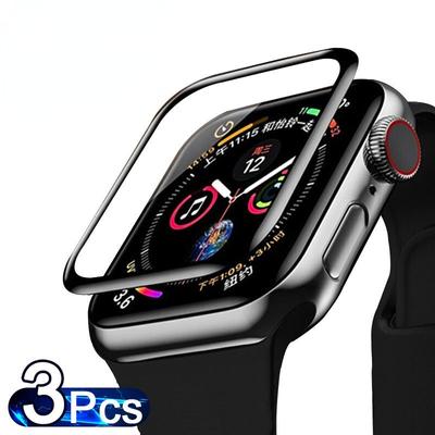 3 шт. Защитная пленка для экрана для Apple Watch 45 мм, 44 мм, 42 мм, 41 мм, 40 мм, 38 мм, защитная пленка для экрана iWatch Series 7, 6 SE, 5, 4, 3, 2 (Не закаленное стекло)